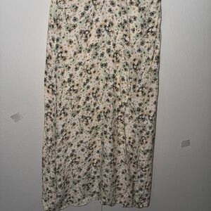 Floral Print Maxi Skirt